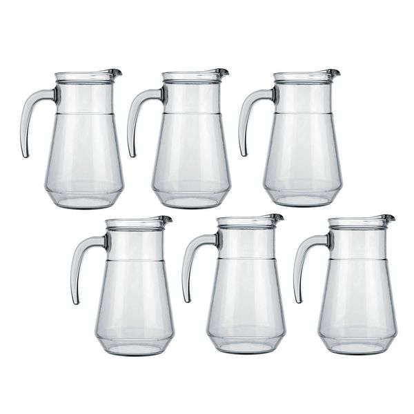 Kit 6 Jarras de Vidro 780ml Nadir Bar Kit 6 Jarras de Vidro 780ml Nadir Bar